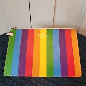 Kate Spade Rainbow EUC wristlet